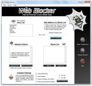 The Web Blocker 2.0 - náhled
