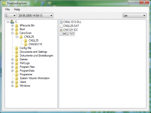 ShadowExplorer 0.8 - náhled
