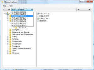 ShadowExplorer 0.8 - náhled