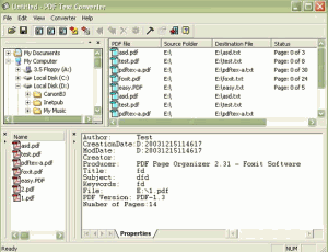 Foxit PDF2TXT 1.1 - náhled