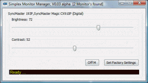 Simplex Monitor Manager 0.4 alpha - náhled