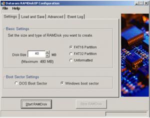 Dataram RAMDisk 4.4.0.RC36 - náhled