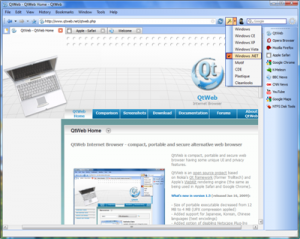 QtWeb Internet Browser 3.8.5 - náhled