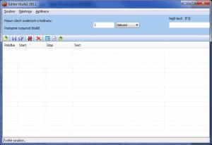 Editor titulků 1.0.0.3 - náhled