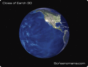 Cities of Earth Free 3D Screensaver 2.1 - náhled