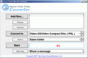 Amaze Flv Converter 0.1.138 - náhled