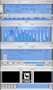 Přehrávač, ekvalizér, playlist a video - náhled