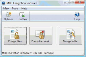 MEO Encryption Software 1.1 - náhled