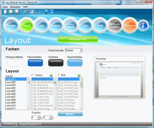 PhotonFX Easy Website Pro 4.1 - náhled