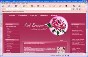 Pink Browser 1.0 - náhled