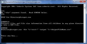 Directory Scraper 1.0 - náhled