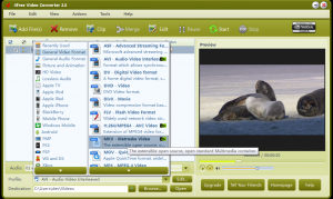 4Free Video Converter 3.8 - náhled