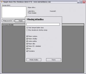 Simple Music Disc Database - náhled
