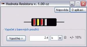 Hodnota rezistoru 1.0 - náhled