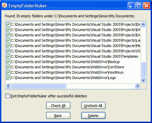 Empty Folder Nuker 1.3.0 - náhled