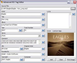 Advanced ID3 Tag Editor - náhled
