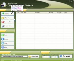 Word to Image Convertor 3.2 - náhled