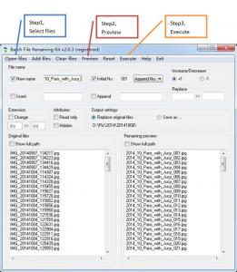 Batch File Renaming Kit 2.0.3 - náhled