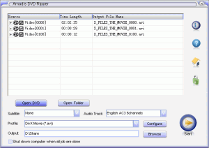 Amadis DVD Ripper 3.7.5 - náhled
