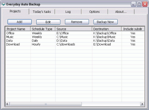 Everyday Auto Backup 3.5 - náhled