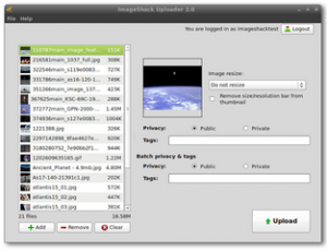 ImageShack Uploader 2.2.0 - náhled