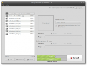 ImageShack Uploader 2.2.0 - náhled
