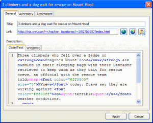 Feed Writer 1.5.3 - náhled