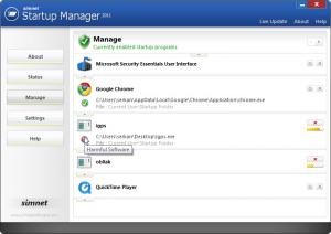 Simnet Startup Manager 2011 3.1.2.1 - náhled