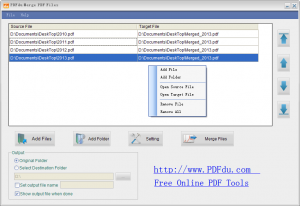 PDFdu Free Merge PDF Files 1.3 - náhled
