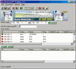 advanced ip scanner 2.5 famatech