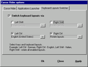 Cursor Hider 1.5.3.2 - náhled