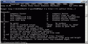 lzop 1.01 - náhled