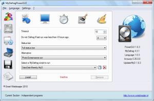 MyDefragPowerGUI 1.0.4 - náhled