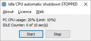 Idle CPU Automatic Shutdown