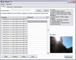 pbAlbum 1.1 - náhled