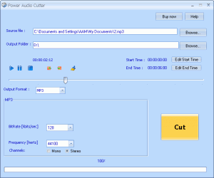 Power Audio Cutter 3.6 - náhled