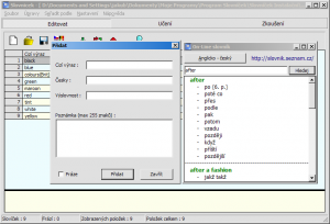 E-Slovníček 0.5.0 - náhled