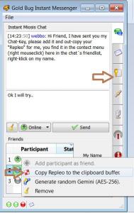GoldBug - Secure Instant Messenger 0.2 - náhled