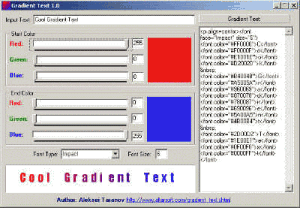 Gradient Text 1.0 - náhled