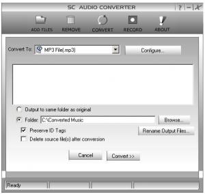 SC Audio Converter 7.4.0.2 - náhled