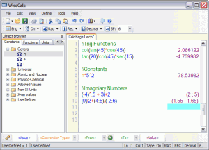 WiseCalc 1.1.0.4 - náhled