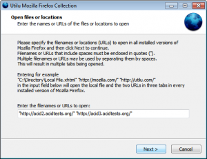 Utilu Mozilla Firefox Collection 1.2.1.7 - náhled