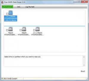 EASIS Data Eraser 2.11 - náhled