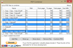 PDF Combiner 2.3 - náhled