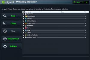 Amigabit Privacy Cleaner 1.0.3 - náhled
