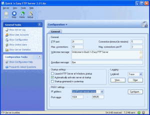 Quick and Easy FTP Server 3.1 - náhled