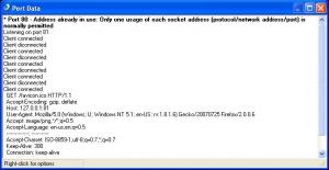 Port Listener 1.01 - náhled