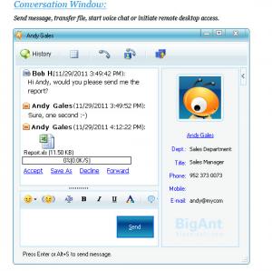 BigAnt Office Messenger 2.91 - náhled