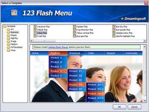 123 Flash Menu 4.6 - náhled