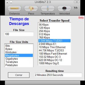 UnitBits7 2.3 - náhled